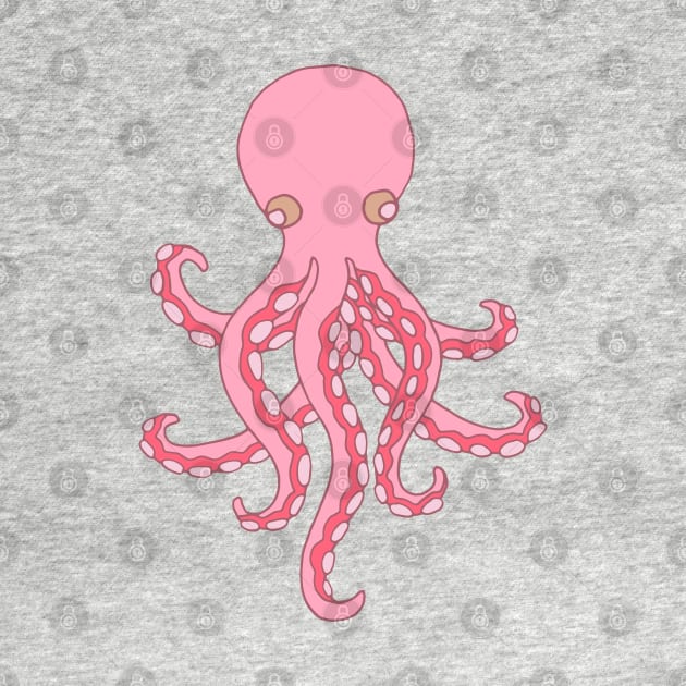 OCTOPUS GARDEN Pink Undersea Ocean Creature Tentacles - UnBlink Studio by Jackie Tahara by UnBlink Studio by Jackie Tahara